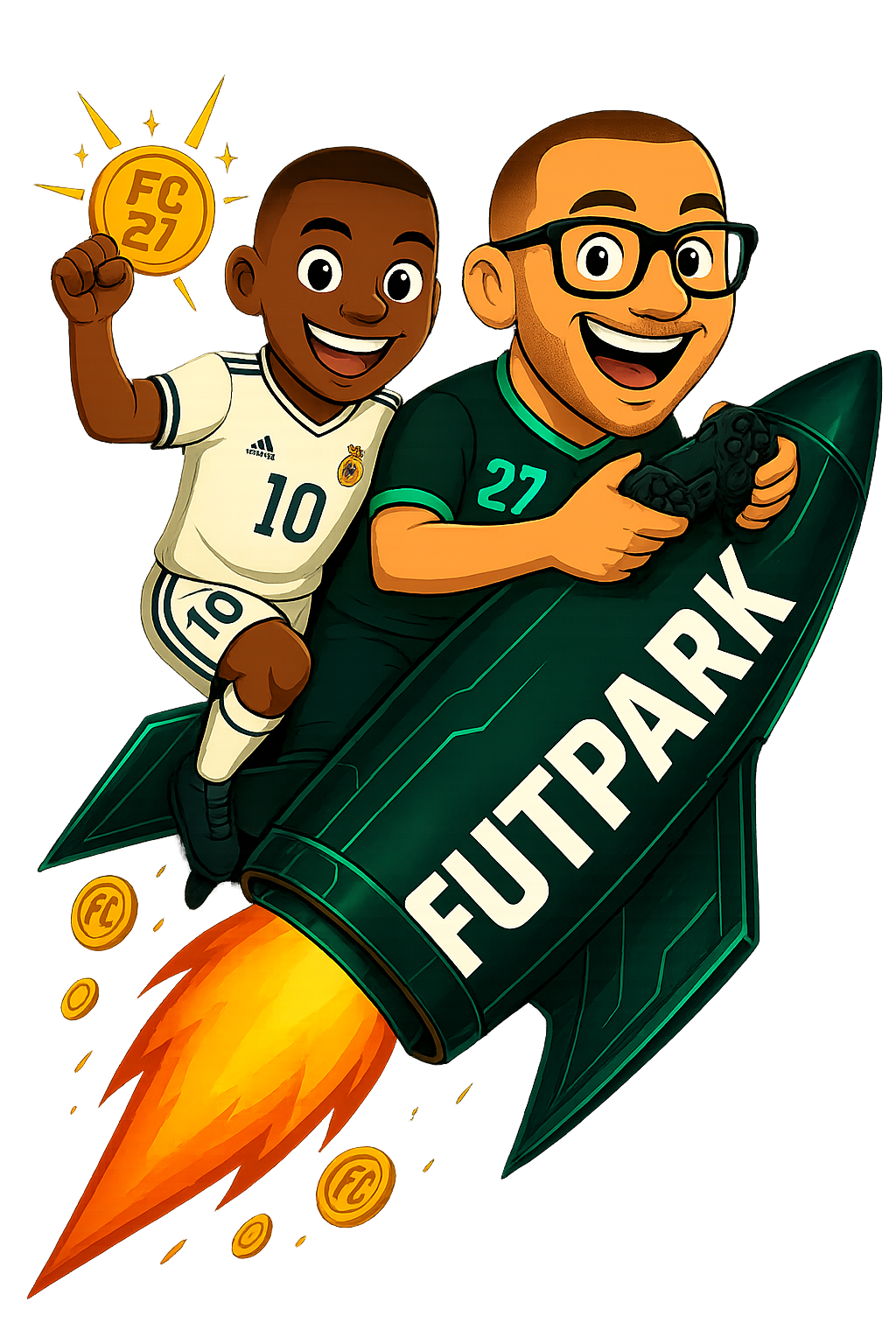 Kylian Mbappé & Cristijan FUTPark Rocket Spaceship - FUTPark